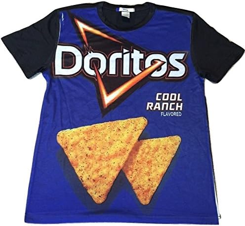 King Unisex Graphic T-shirt - Snacks & Drinks Theme (Large, Doritos Cool Ranch)