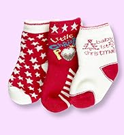 3 Pairs of Cotton Rich Assorted Christmas Socks