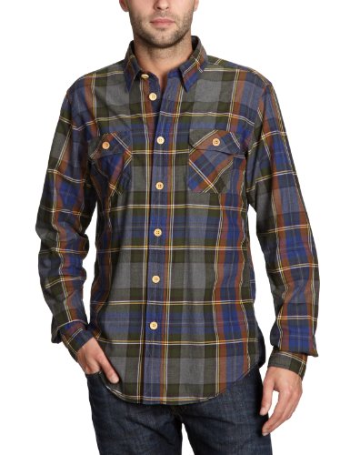 Ben Sherman Herren Freizeithemd MA00065,Gr. 50/52 (L), Mehrfarbig (foliage 778) Preisvergleich