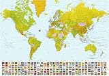 Ideal Decor Murals 280 World Map Wall Mural Ideal Decor Murals 280 World Map Wall Mural