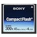 Sony - Flash memory card - 4 GB - 300x - CompactFlash