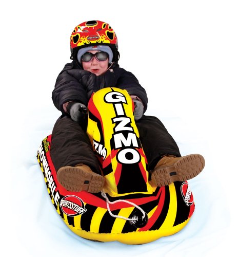 山でソリ 海で浮き輪　遊べるスノ-モービル型チューブ