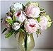 hilingo 1 Bouquet Fake Peony Artificial Flowers Home Wedding Decor Pink