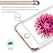 iPhone 6s case, Mothca 3 in 1 Crystal Clear Plating Frame Hard Case Shockproof and 360 Degree Full Body Protective with Premium Tempered Glass Screen Protector, Accessory Kit for iPhone 6s (Gold)