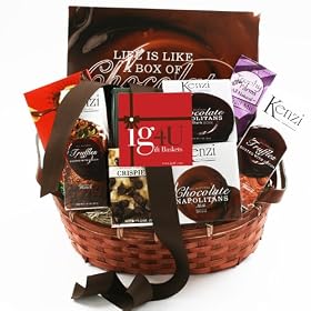 Chocolate Sampler Gift Basket by ig4U:  Grocery &amp; Gourmet Food