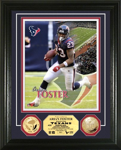 NFL Houston Texans Arian Foster 24KT Gold Coin Photo Mint