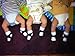 Sock Ons Clever Little Things That Keep Baby 3 Pack - Black, Blueberry, Chocolate 0-6 Months