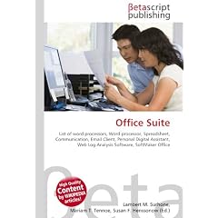 Office Suite: List of word processors, Word processor, Spreadsheet, Communication, Email Client, Personal Digital Assistant, Web Log Analysis Software, SoftMaker Office