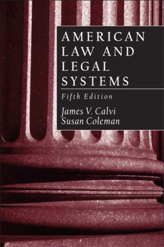 American Law and Legal Systems (5th Edition)