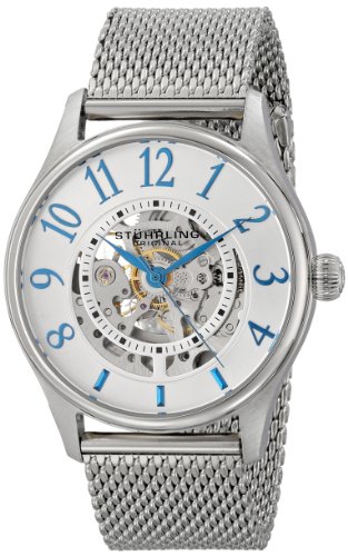 Stuhrling Original Men's 746M.01 Classic Solaris Elite Stainless Steel Watch with Mesh Bracelet