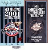2001 NBA All-Star Saturday Night ticket set & Slam Dunk scoring sign