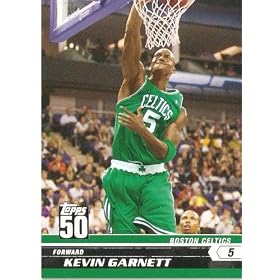 2007 08 Topps 50th Anniversary Limited Edition # 40 Kevin Garnett / Boston Celtics / NBA Basketball Trading Cards in a Protective Screw Down Display Case 2007-08 (2008) Topps 50th Anniversary Limited Edition # 40 Kevin Garnett / Boston Celtics / NBA Basketball Trading Cards in a Protective Screw Down Display Case