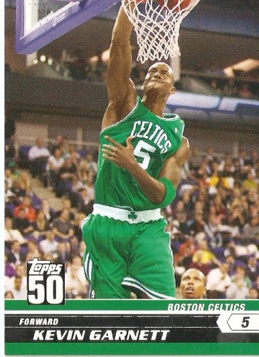 2007-08 (2008) Topps 50th Anniversary Limited Edition # 40 Kevin Garnett / Boston Celtics / NBA Basketball Trading Cards in a Protective Screw Down Display Case