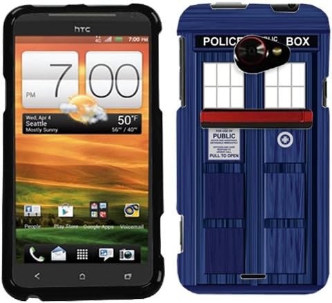 HTC EVO 4G LTE British Blue Police Box Phone Case Cover