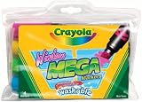 Washable Window Mega Markers 4Pk-Blu/Pnk/elw/Grn