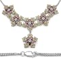 26.50 Carat Genuine Citrine and Garnet Necklace