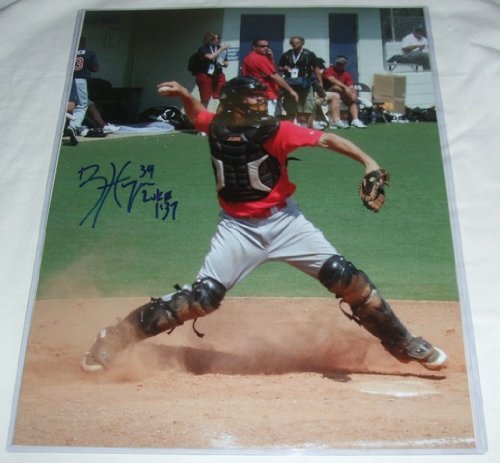 Bryce Harper Autographed AFLAC All American Game 16x20 Photo W/PROOF, Picture of Bryce Signing For Us, Washington Nationals, Number 1 Pick