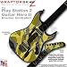 Camouflage Yellow Skin by WraptorSkinz TM fits PS2 Guitar Hero II ( 2 ) Kramer Guitar Controllers (GUITAR NOT INCLUDED)