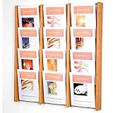 Wooden Mallet AC34-12MH Twelve Pocket Display Magazine Rack