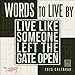 Words to Live by 2015 Wall Calendar