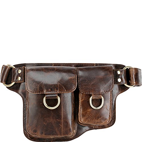 Vicenzo Leather Adonis 2 Leather Waist Pack Hip Purse