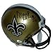 Deuce McAllister Autographed/Hand Signed New Orleans Saints Mini Helmet