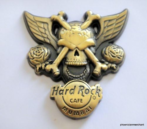 3D Winged Skull 2008 Series Pin Hard Rock Cafe Mumbai India