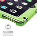 Snugg iPad Air 2 Case Smart Cover with Kick Stand & (Green Leather) for Apple iPad Air 2 (2014)