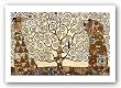 The Tree of Life - Stoclet Frieze - Gold Foil Embellished Gustav Klimt 35.25"x22.5" Art Print Poster