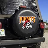 MLB Pittsburgh Pirates Black Logo Tire Cover