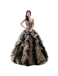  Organza/Satin Sweetheart Backless Leopard Print  Ball Gown  Dress