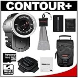 Contour+ Helmet 1080p HD GPS Wearable Camcorder Video Camera with 16GB Card + Rotating Mount + Battery + Case + Accessory Kit for Skate, Snow, Moto, Bike & all Extreme Sports