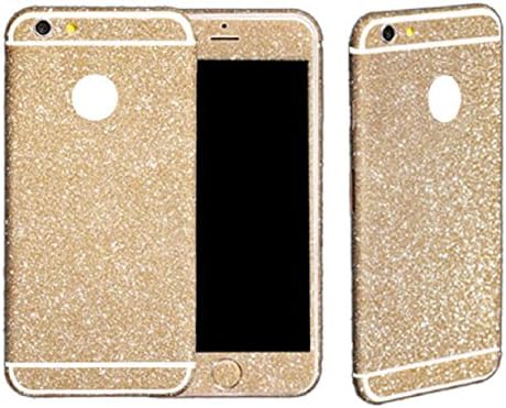 Welcomeuni Bling Glitter Plastic Back Film Sticker Case Cover for Iphone 6 4.7 (Champagne)