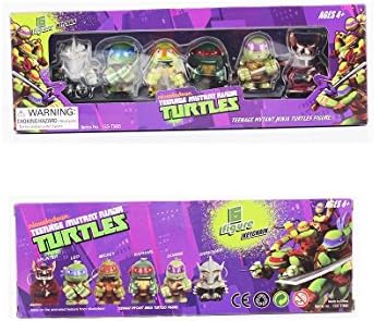TMNT Teenage Mutant Ninja Turtles Figures Toys 6pcs/set