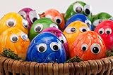 Wallmonkeys WM280473 Funny Easter Eggs Peel and Stick Wall Decals (24 in W x 16 in H)