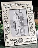 Golf Words Pewter Frame