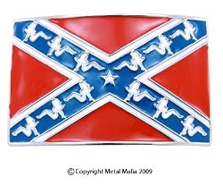 REBEL FLAG WITH MUD FLAP GIRLS BELT BUCKLE