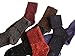Lovely Annie Women's 6 Pairs Pack Knee Length Wool Socks Size 7-9 Six Colors