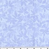 108'' Quilt Backing Leaves Light Blue