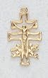 10 Kt Gold Religious Medals - Caravaca - In a Premium Black Box