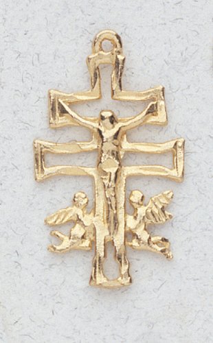 10 Kt Gold Religious Medals – Caravaca – In a Premium Black Box