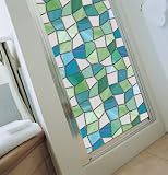 Atlantis Privacy Stained Glass Decorative Window Film 24" x 43"
