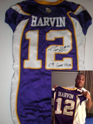 PERCY HARVIN GAME USED JERSEY MINNESOTA VIKINGS ROOKIE