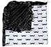 Soft and Cozy Large Minky blanket - Mustache with Black Satin Trim
