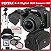 Pentax K-r Digital SLR Camera with 18-55mm Lens (Black) + SSE Accessory Package Including 3 Pc Filter KIT + 8gb Sdhc Memory Card, Extra Battery, Rapid Charger & Much More!!