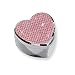 Silver-plated Pink Glitter Heart Jewelry Box