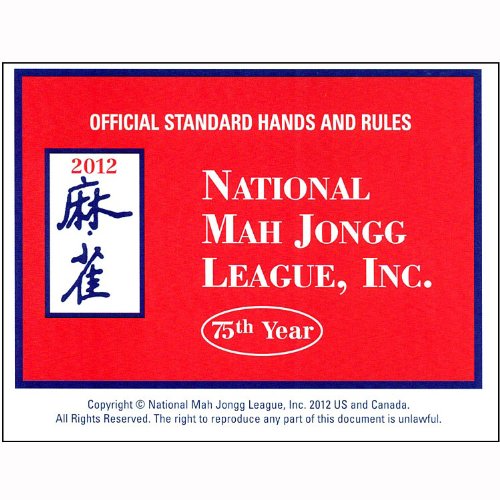 National Mah Jongg League Scorecard Large 2012
