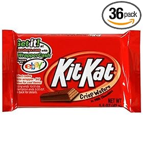 Kit Kat Candy Bar, Crisp Wafers in Milk Chocolate, 1.5-Ounce Bars (Pack of 36)