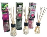 Greenair Earth Friendly Aromatherapy Reed Diffuser Set Of 3, 2.7 Ounces Each, Sweet Pea, Gardenia And Apple Blossom