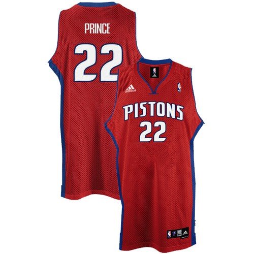 Tayshaun Prince Jersey: adidas Red Swingman #22 Detroit Pistons Jersey